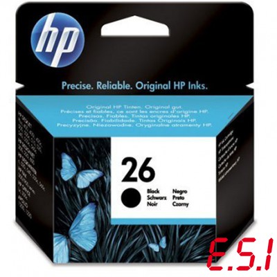 HP 26 - Patrone schwarz doppelte Kapazität - 1000 Seiten