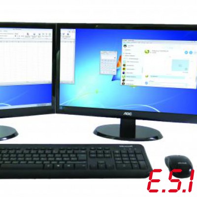 PC Wriblay I5 avec 2 écrans 19,5"